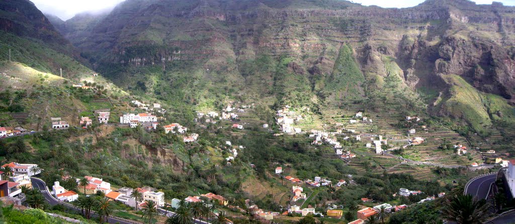 Panorámica Valle gran Rey by Carlos Pérez