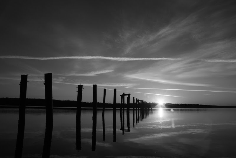 Dawn in black and white by John W. Berger