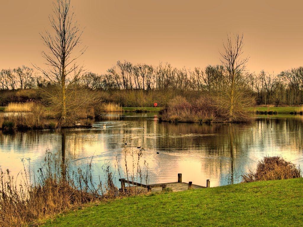 Winter at Moulden Lake by john forbes