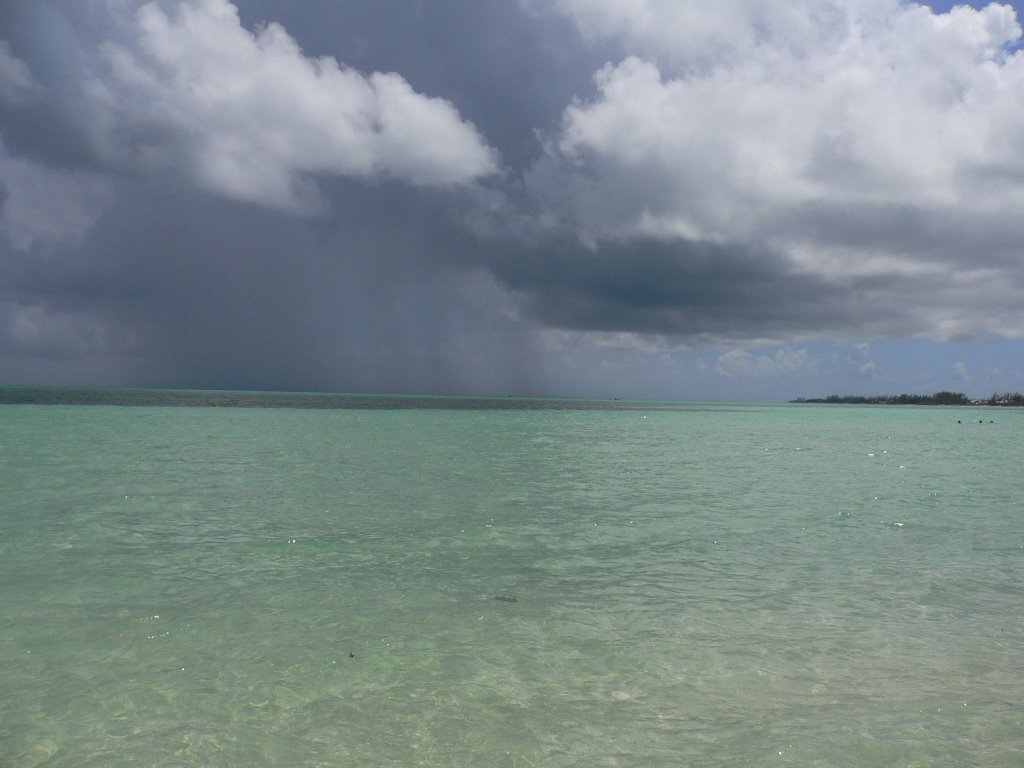 Rain on Fortuna Beach, Bahamas by marchi8562