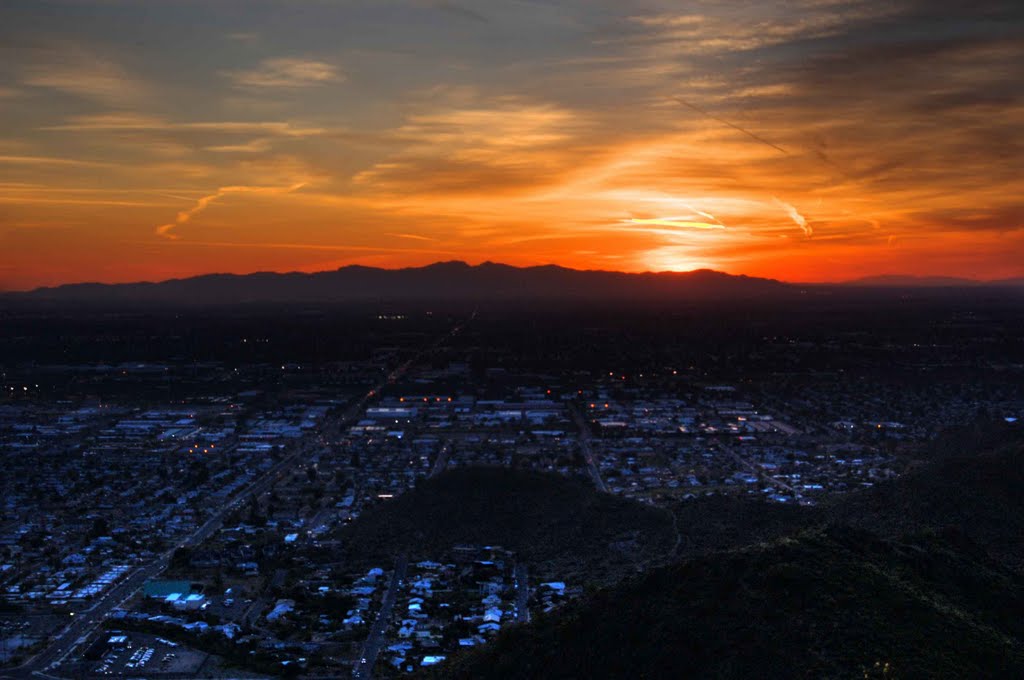 Sunset from North Mtn by cridebring