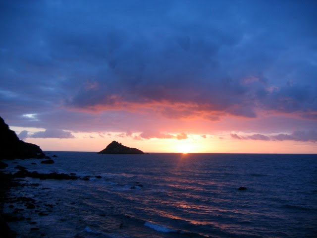 Sunrise over Thatcher Rock, Meadfoot Beach, Torquay by Devon lass