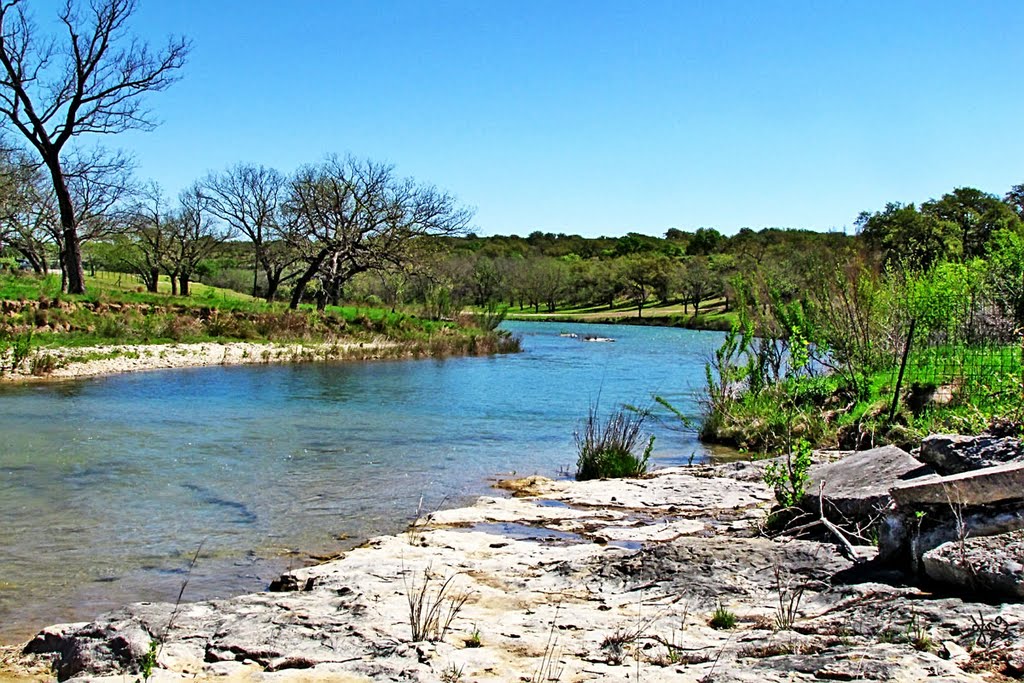 Miller Creek on CR 202 Blanco County Texas by Texas Daytripper