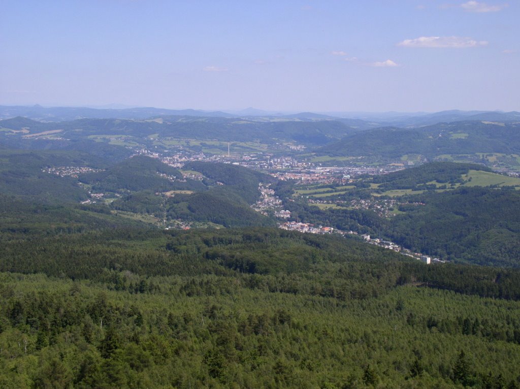 Děčín,pohled z rozhleny by Jiří Stach