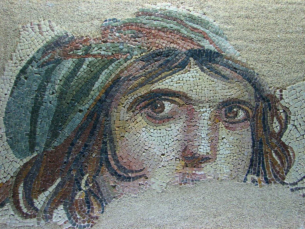 “The Gypsy Girl” - a famous mosaic in Antep (aka Gaziantep) by pbarry7