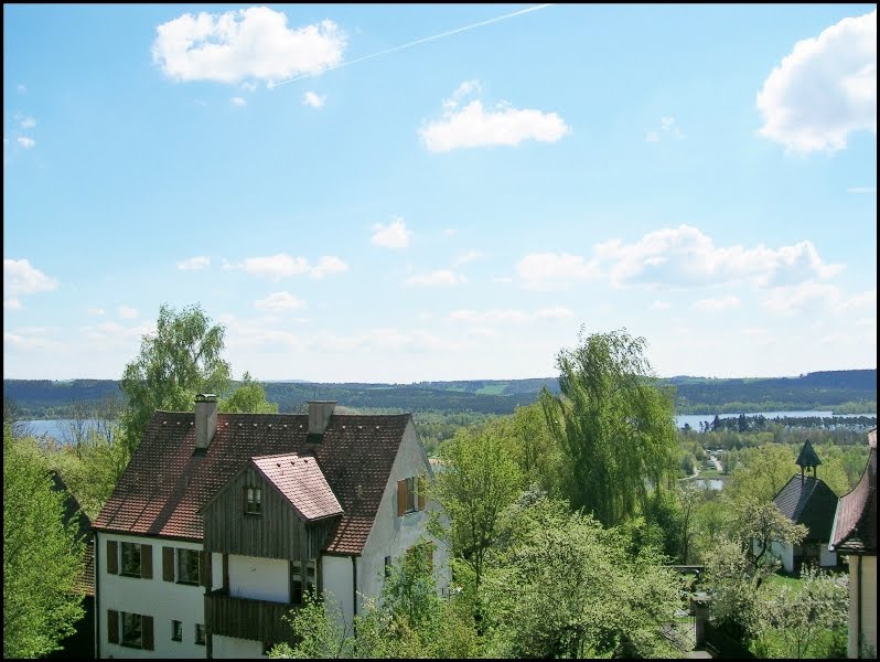 Absberg, blick auf den kleinen Brombachsee (badehalbinsel) by franziska0305