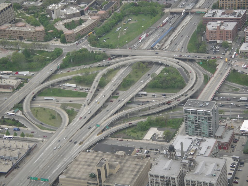 Intersection from Sears Tower, Chicago by Remmert