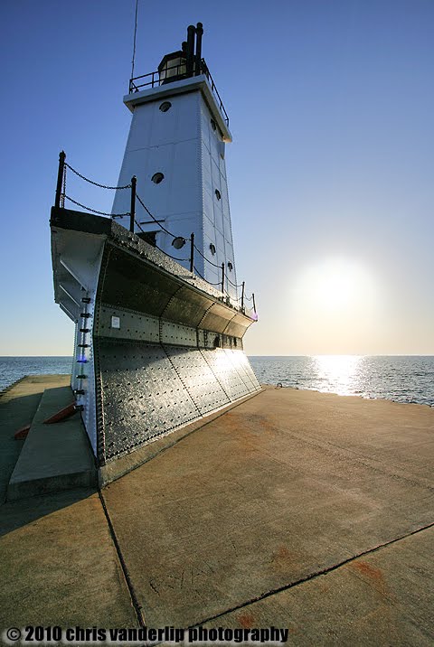 Ludington light, wide angle by fotero78