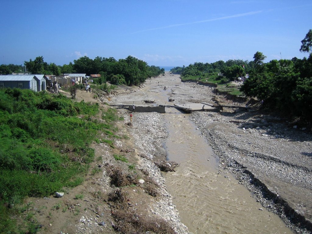 Broken bridge, Grand-Goave by Eric Tremblay