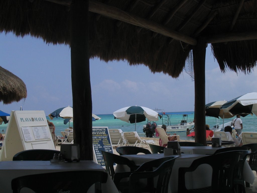 View from Playa Maya restaurant by TeeZet