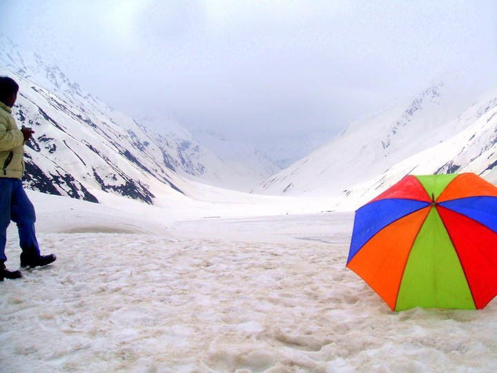 Lake saif ul malook in winter by Talal