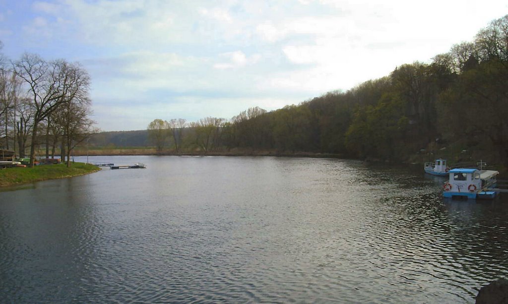 Blick flussaufwärts auf die Mulde bei Grimma by acf.acf