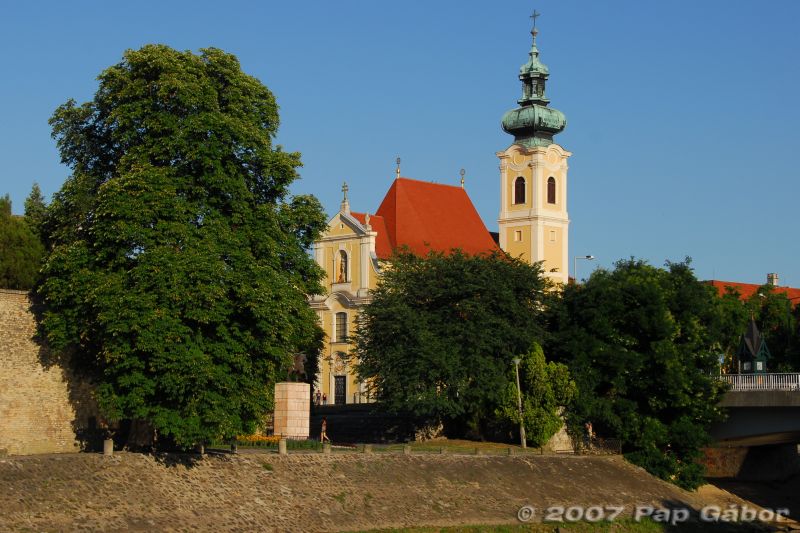 Carmelite churches panorama from Radó Island by Gábor Pap