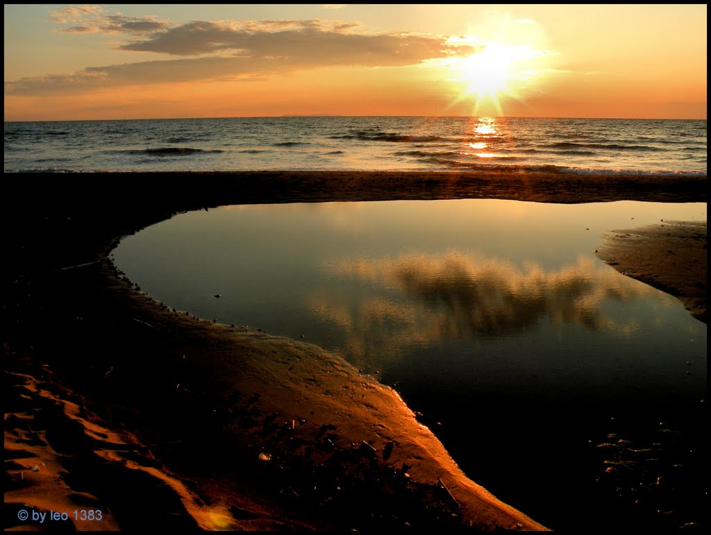 Sunset in Tuscany sea...© by leo1383 by leo1383