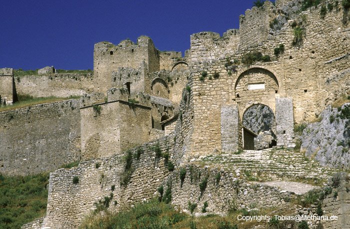 Akrokorinthos castle by Methana