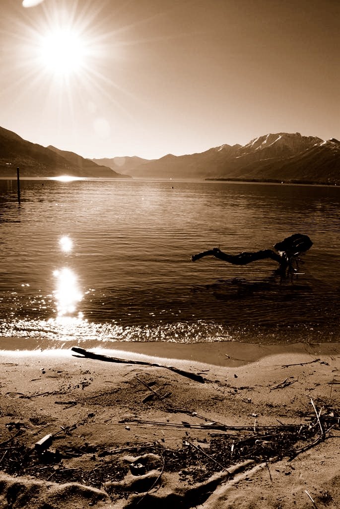 Lake Maggiore from Tenero Sport Center by Gabriel