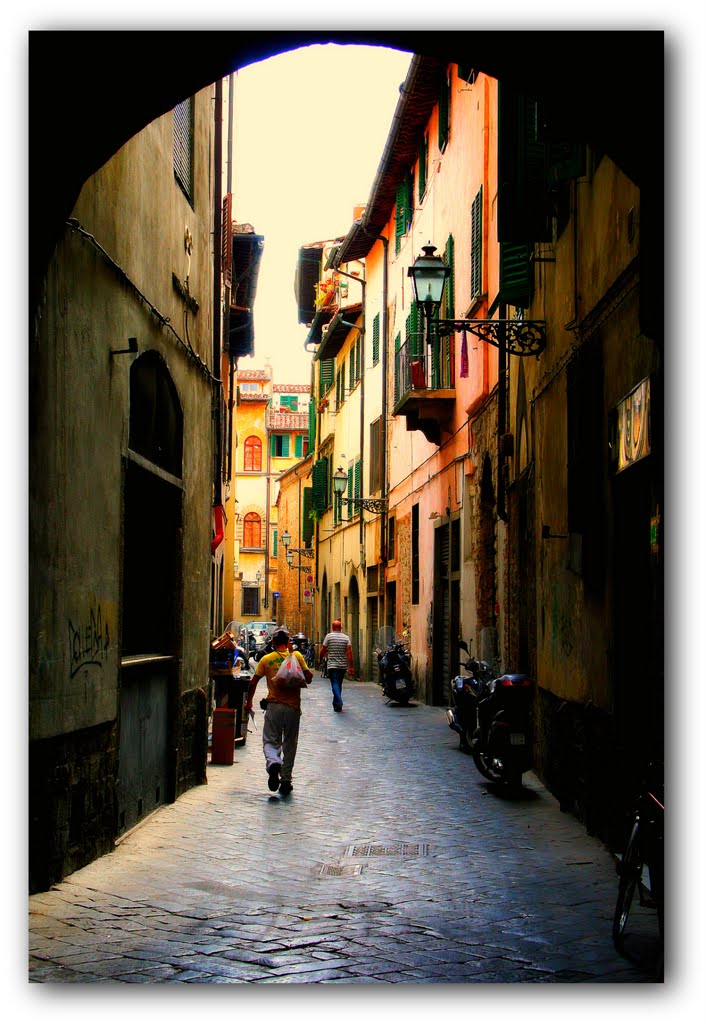 Firenze (the charm of the narrow streets of Florence) by Alessandro De Simone