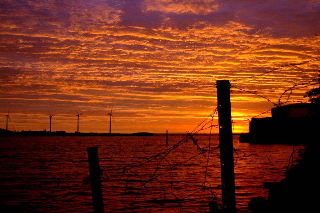 Sunrise at "Prøvestenen" in Copenhagen by H. C. Steensen