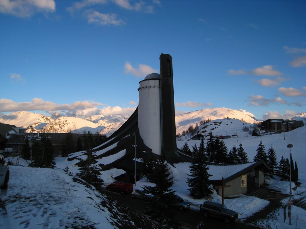 L'Alpe d'Huez, Kirche by nasenbaerdietzenbach