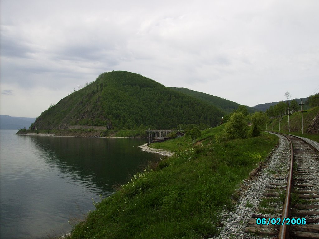 River Angasolka and Lake Baikal by DmitrySanatov