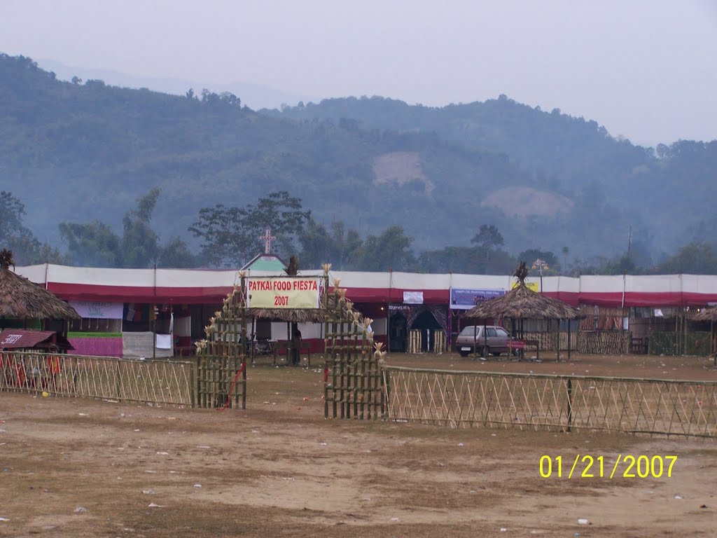 Nampong, last Indian town on way to Pan Saung Burma by San Phrangmung