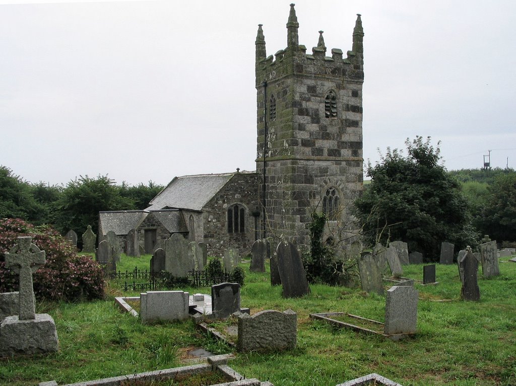 2005 08 18 The Lizard, Landewednack Church by Henk Boonstra