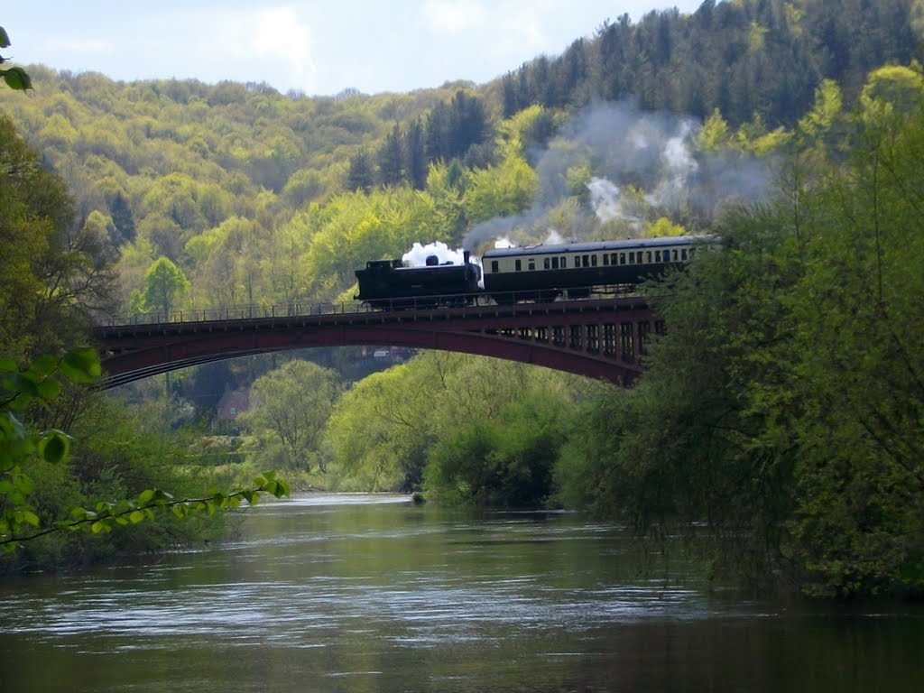 Steam train on the victoria bridge by Patryk Neumann