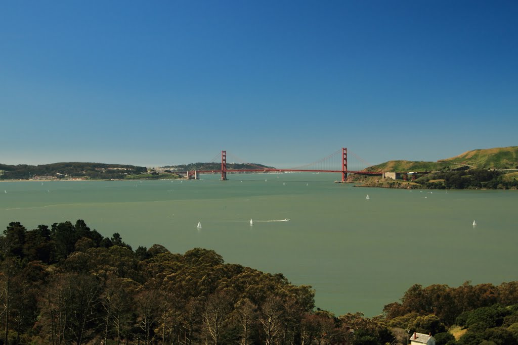 Golden Gate Bridge from Angel Island by grey3000