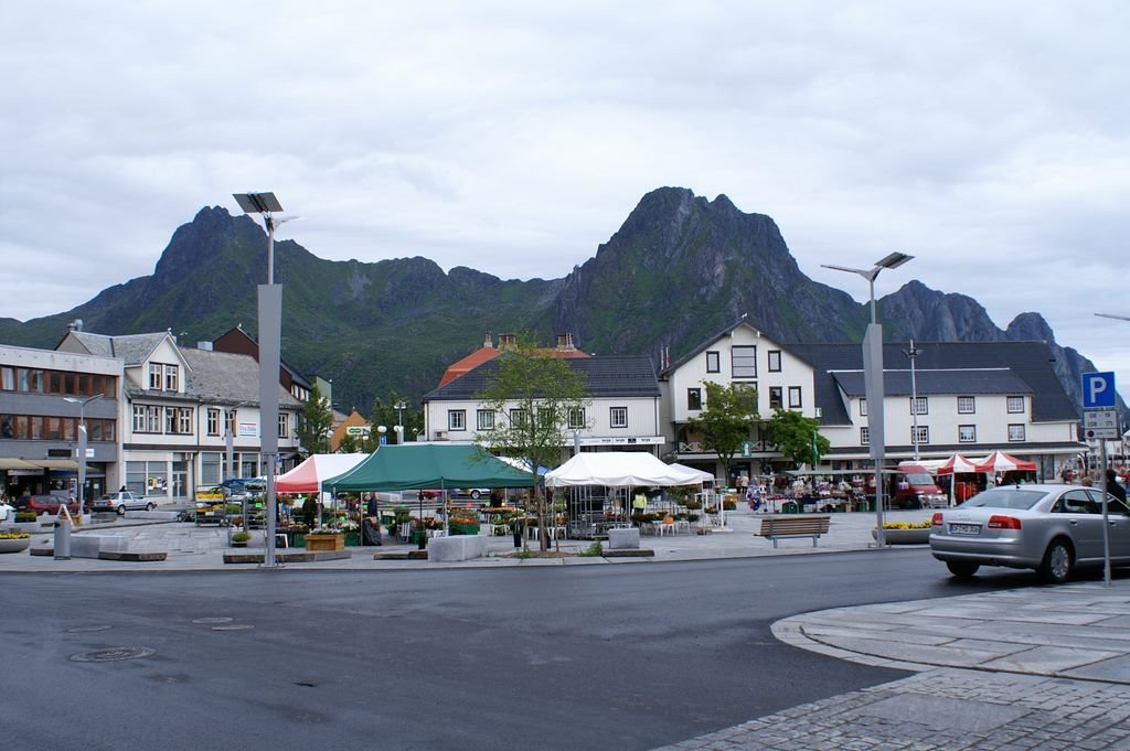 Market Place, Svolvær , Lofoten by Peter van de Haar