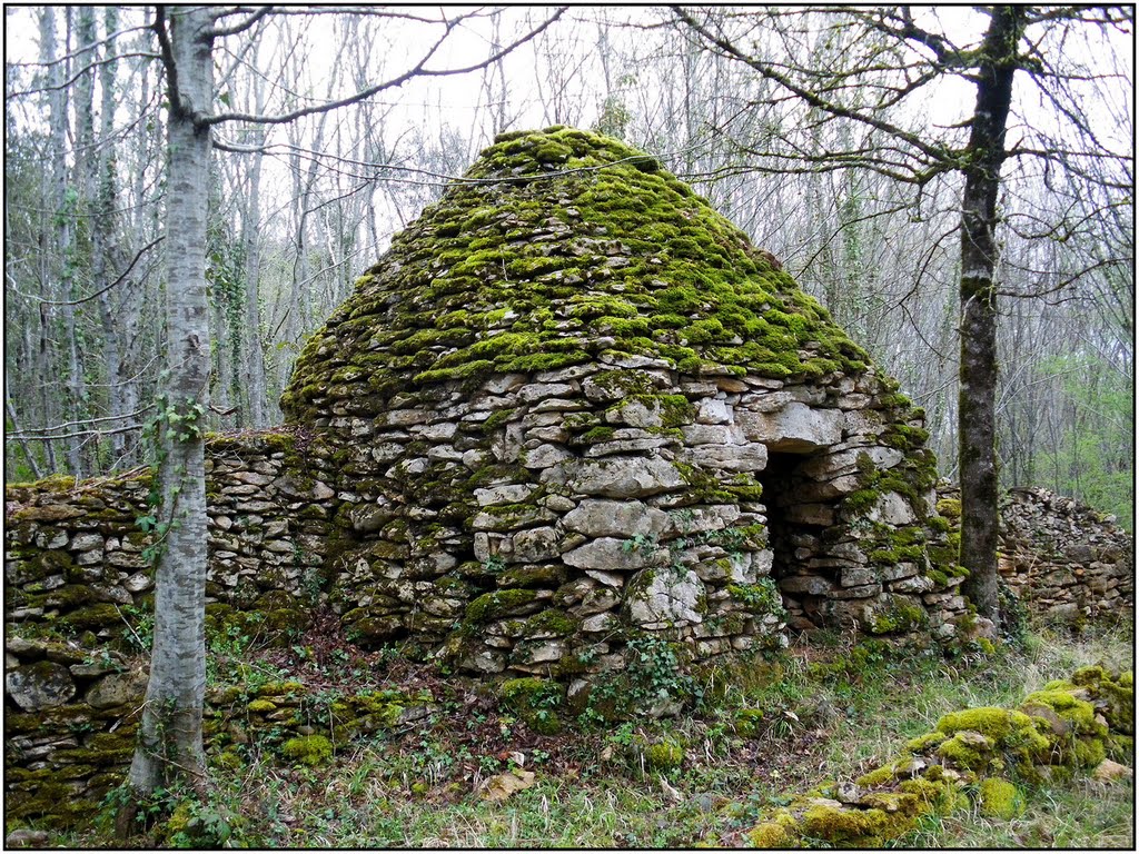 VEYRIGNAC [24] - Cabane (et surtout pas "borie" !) à Pech Levrant. (avril 2010) by Michel Chanaud