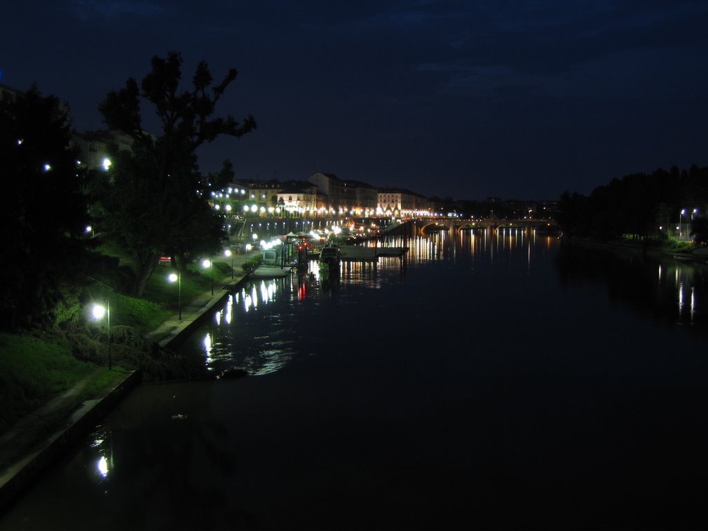 Torino at Night by Francis Lagadi