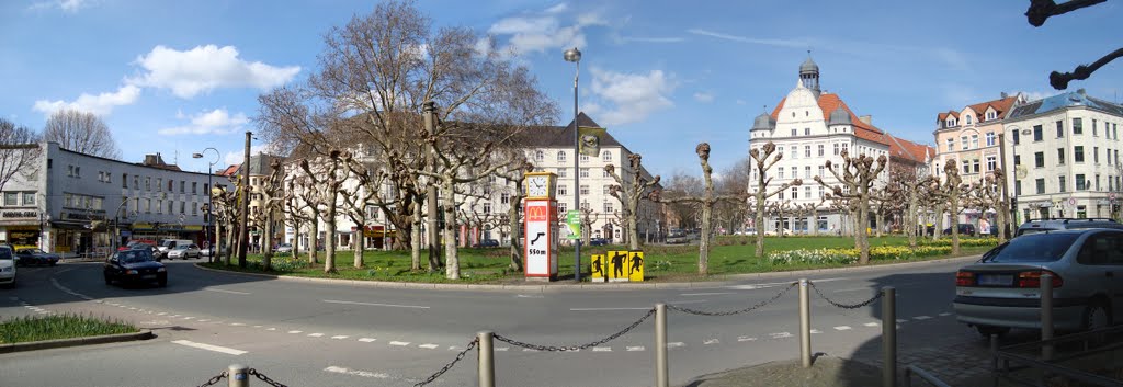 Panoramic view of Borsigplatz, Dortmund, Germany by zic-zac