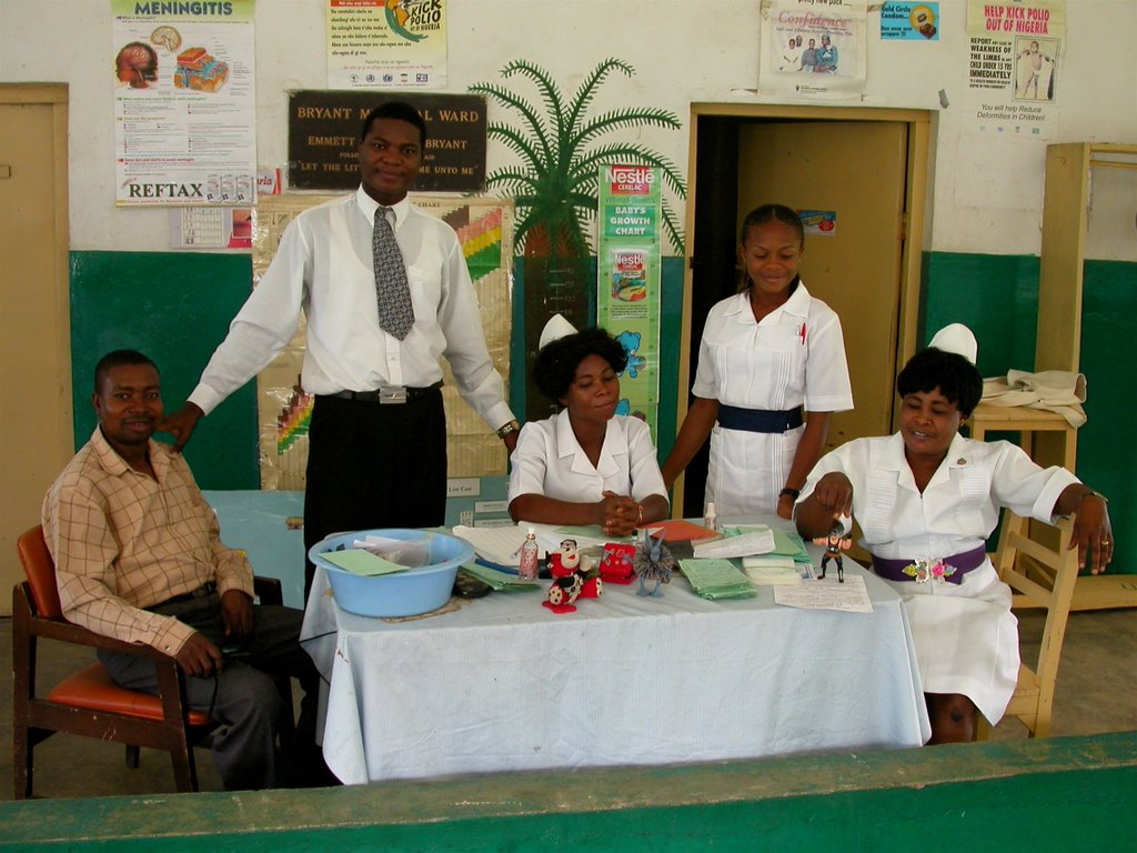 Hospital Staff at Nigerian Christian Hospital by J David Netterville