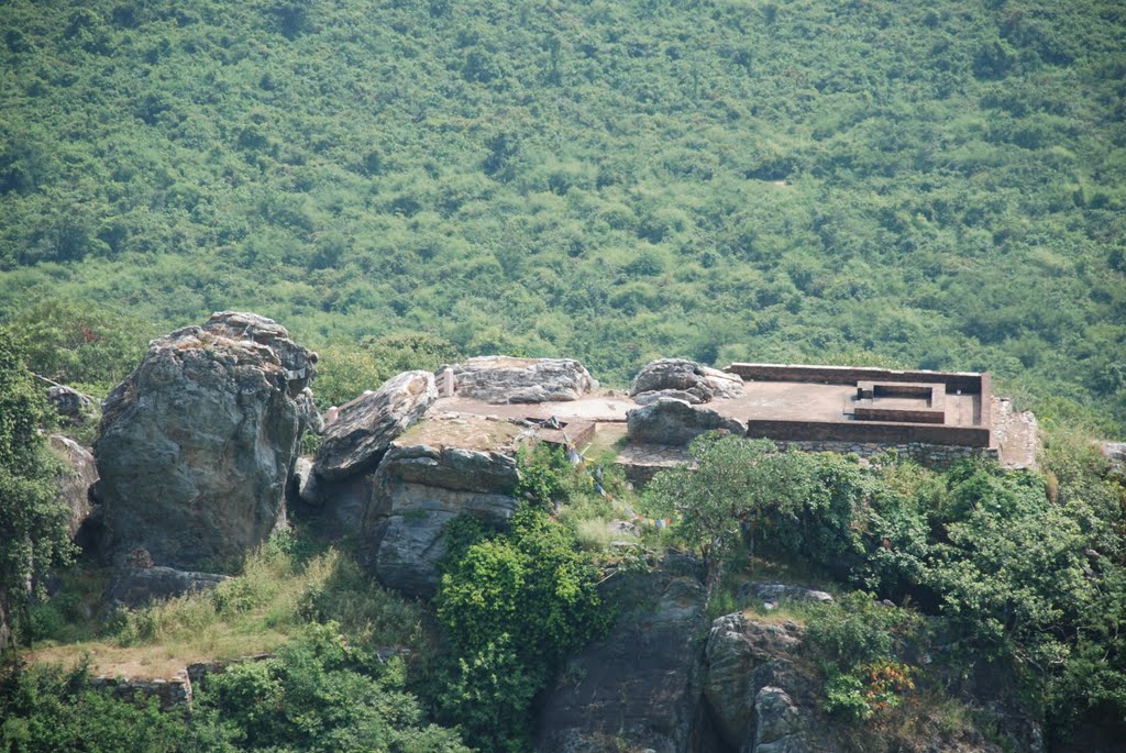 Prayer Place of Goutam Buddha, Griddhakuta Hill,Rajgir, Bihar. by Sourendra Tah