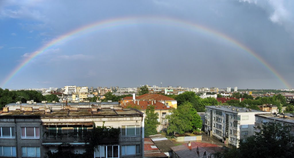 Rainbow over Dobrich by Svetlozar