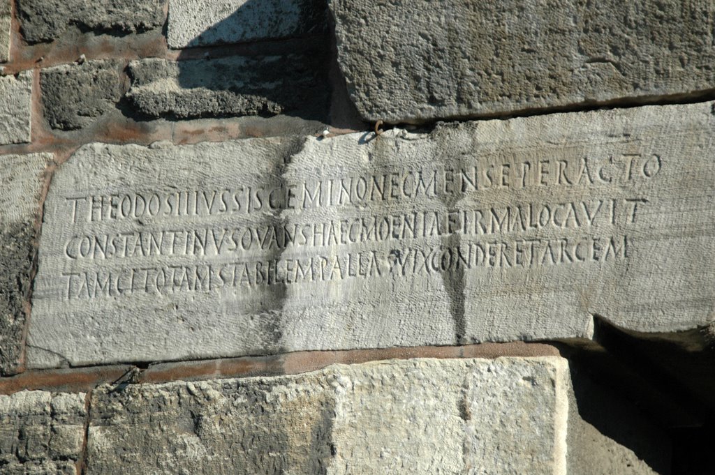 Mevlanakapi, 5th century Roman inscription by emperor Theodosius by Mr. Hare