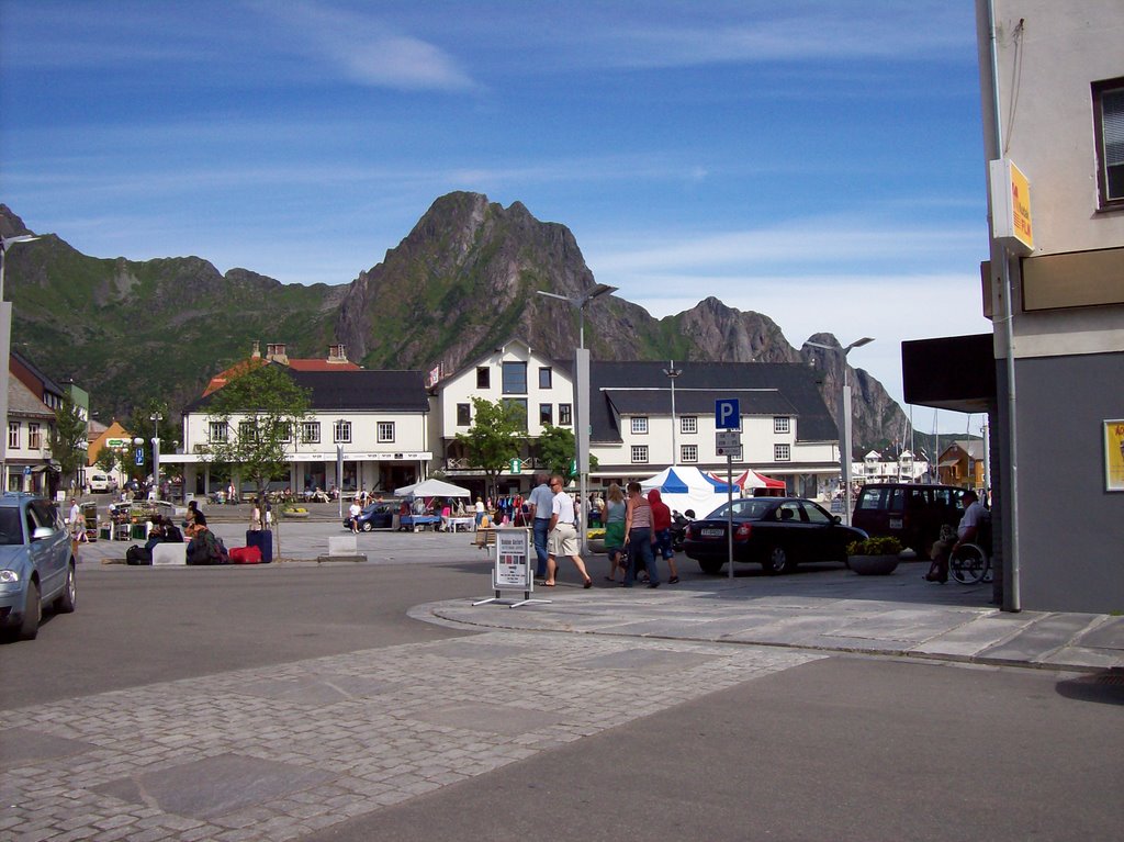 Svolvær center squere by Paul Berzinn