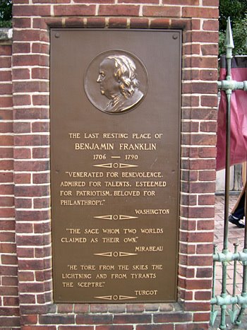 The Last Resting Place of Ben Franklin by Carter Fleming