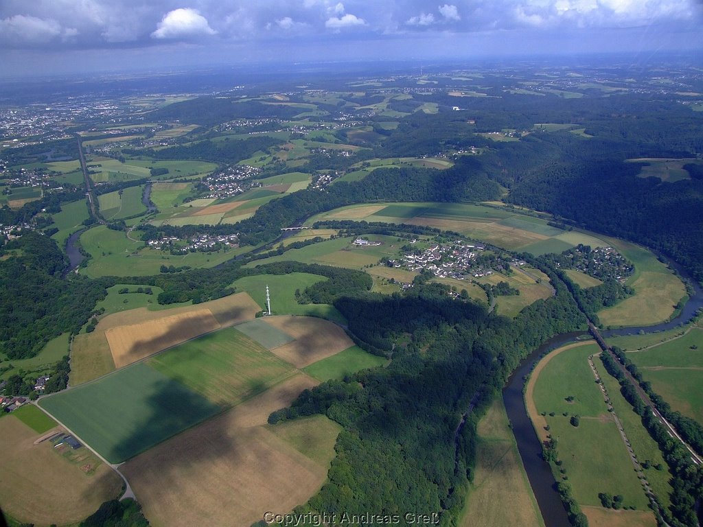 Sieg westlich Eitorf aus helicopter by airandy