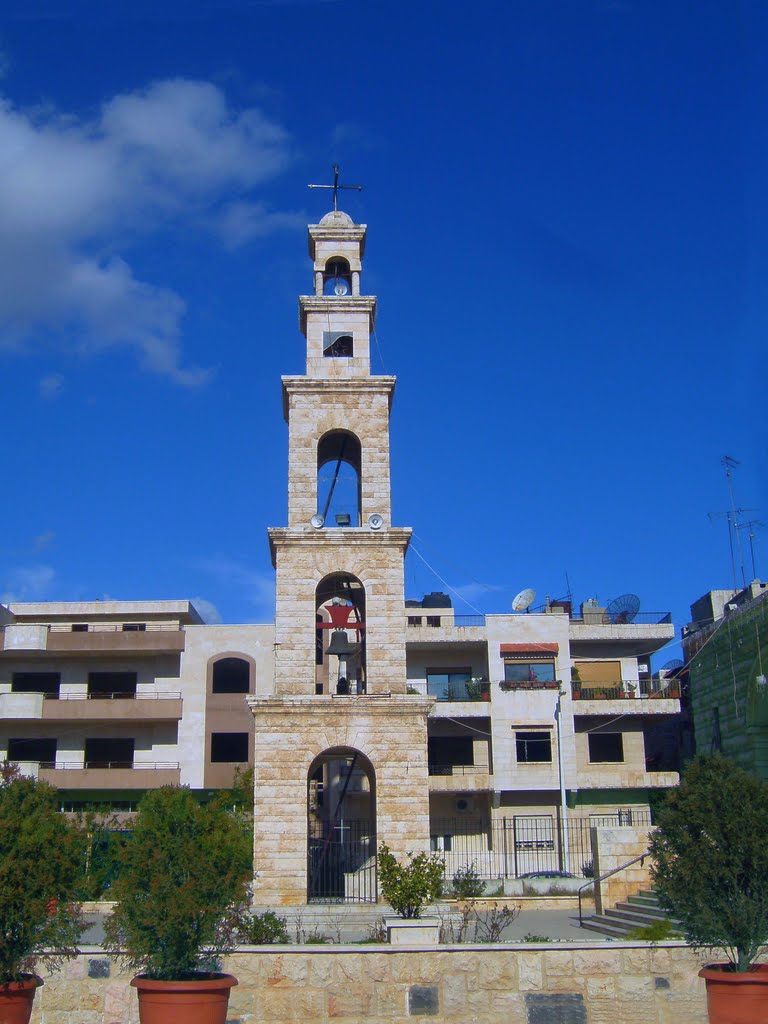 The bell tower of the church. برج جرس الكنيسة by Maurice Papadakis