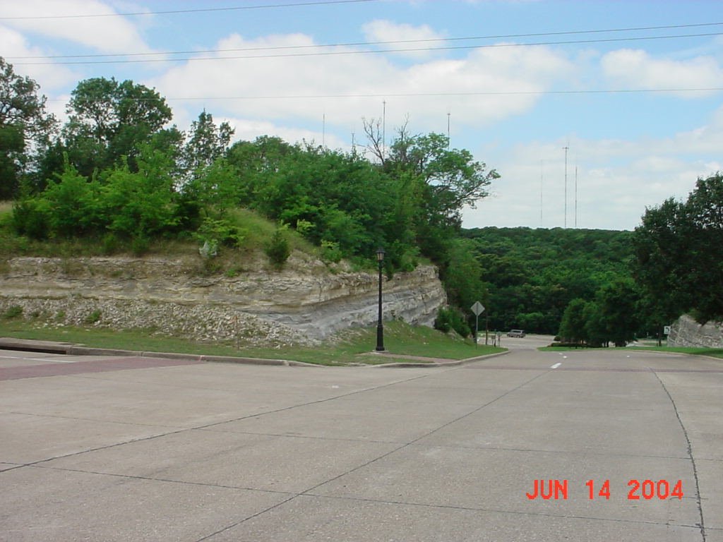 Road Cut into Austin Chalk by r-tyler