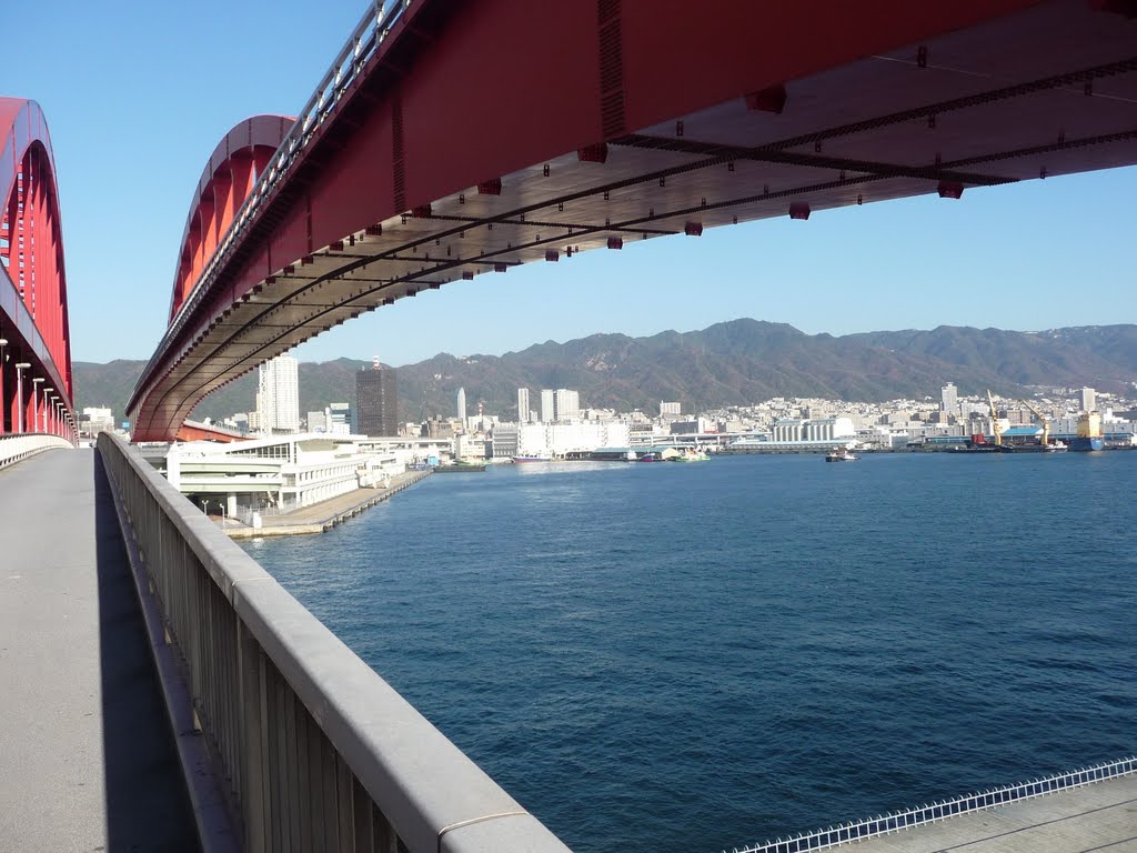 Kobe Bridge 神戸大橋　歩道から by Daichi Kohmoto ☆河本大地