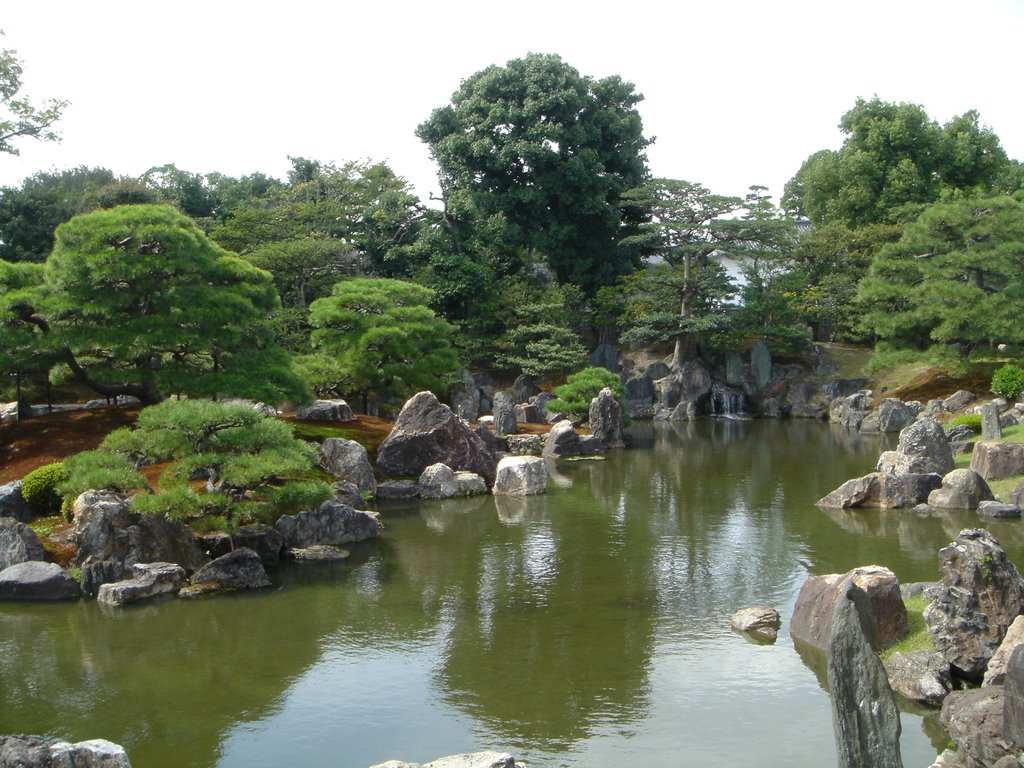 Lake in Nijo Castle by Abraham Metta