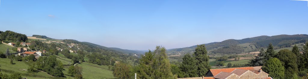 La vallée de Cluny depuis Tramayes by georges francois