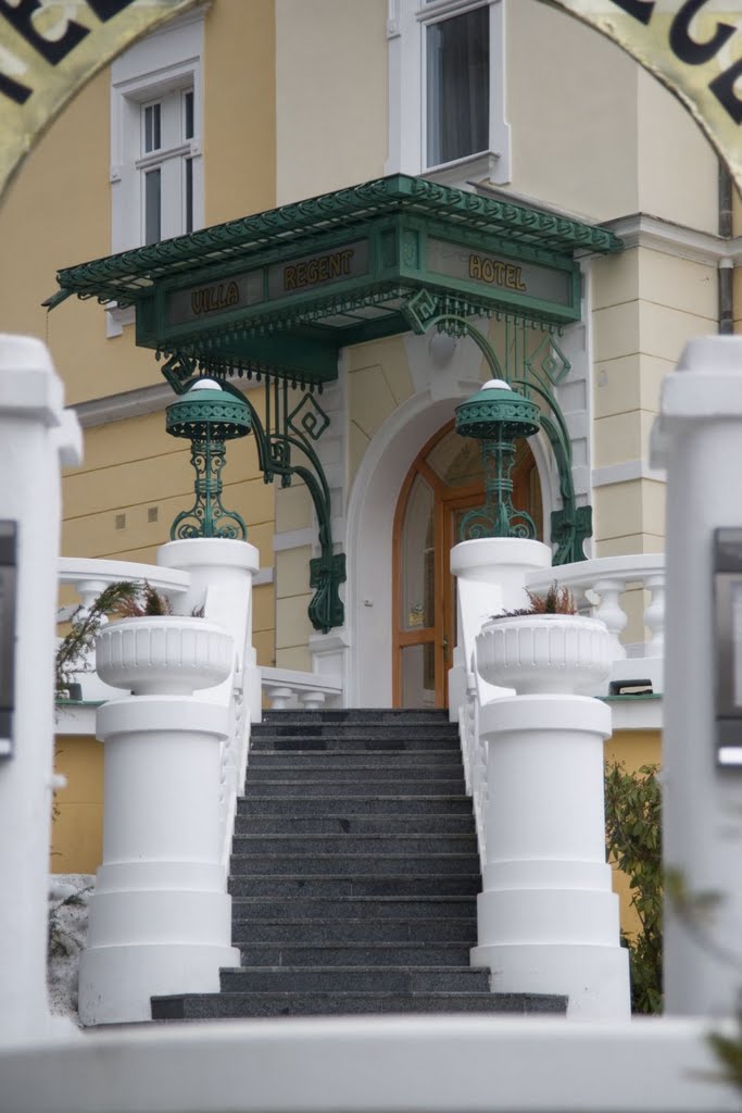 Mariánské Lázně - Anglická - View East on Hotel Villa Regent by txllxt