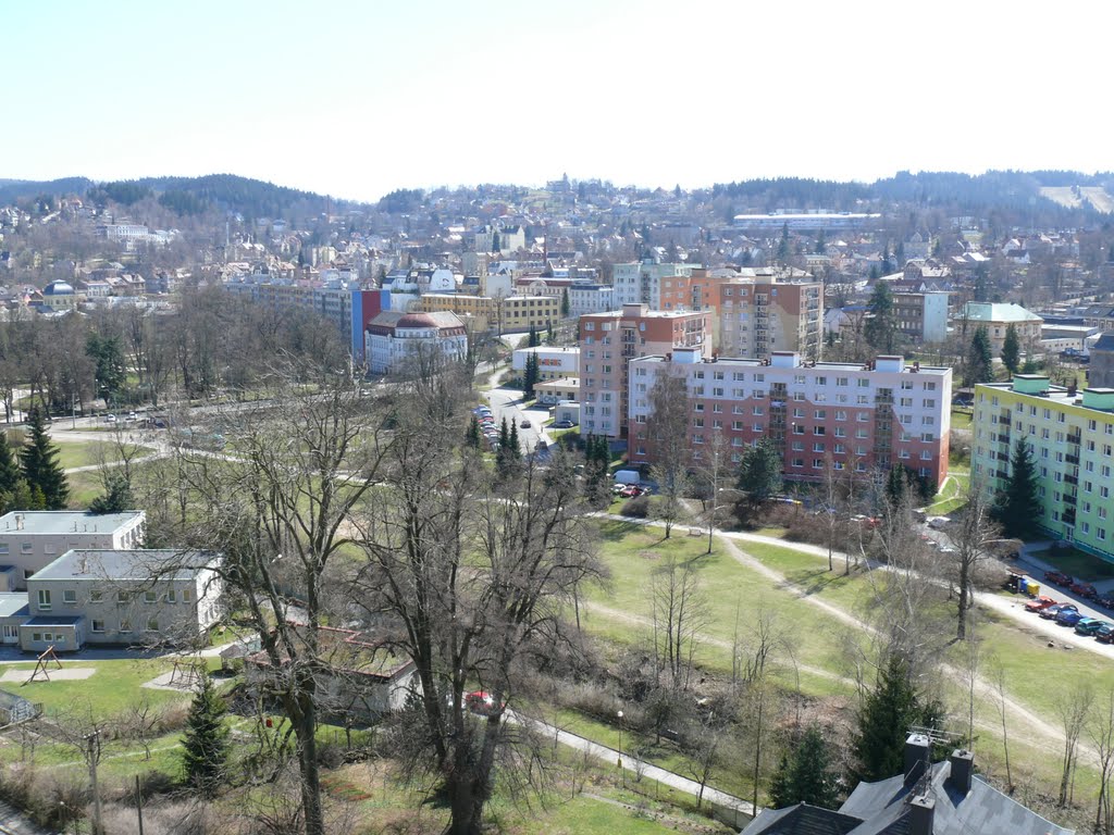 Jablonec nad Nisou, pohled na rozhednu Petřín by Jiri Kozak