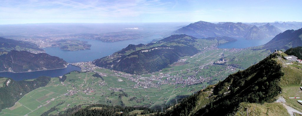 Panorama Stanserhorn (mit Vierwaldstättersee) by digitalfotoarchiv.ch