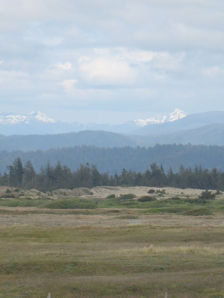 Looking East from Point St. George: Snow on the Siskiyous by Julia.Green.67