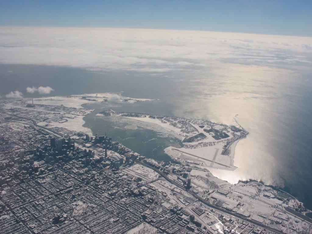 Toronto Water Front from the Air by mprokaziuk