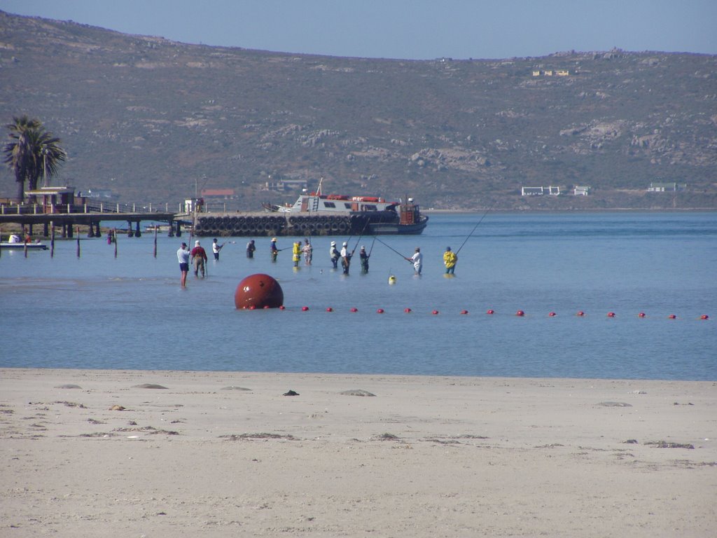 Fisherman at Langebaan by Johan Nel